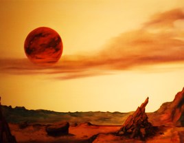 Paysage extraterrestre
