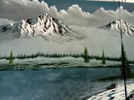 Montagne embrum&eacute;e