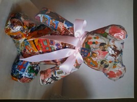 ourson papier m&acirc;ch&eacute; termin&eacute;