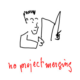 no project merging