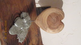 coeur en épicéa et étain