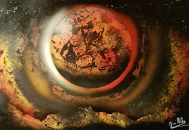 Plan&egrave;te inconnu Spray paint Jim'Arts