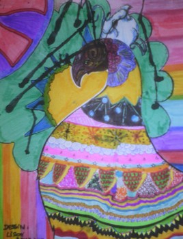 Le r&ecirc;ve de l'Oiseau aux mille couleurs.