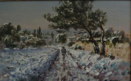 Provence sous la neige