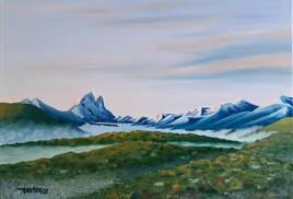 le Pic du midi d'Ossau à l'aube