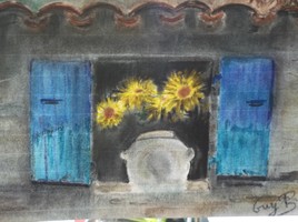 Les volets aux tournesols