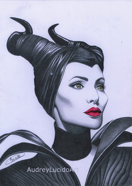 Portrait de Mal&eacute;fique - Ang&eacute;lina Jolie