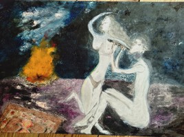 Les amants au coin du feu