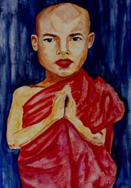 Jeune moine Birmanie