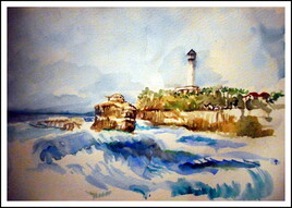 L'oc&eacute;an au phare de Biarritz