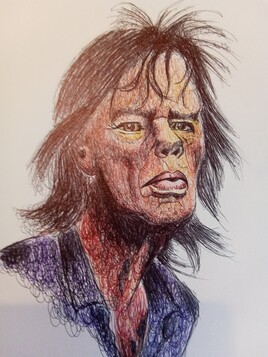 gribouillage multi couleur .the stones