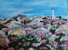 printemps fleuri sur l ile de batz en bretagne