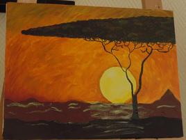 Coucher de Soleil Africain