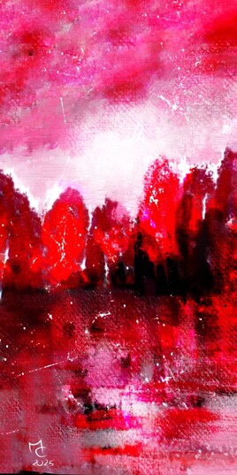 Paysage soleil couchant