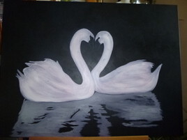 les cygnes amoureux