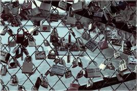 Sur le Pont des Arts ... &agrave; Paris