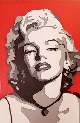 Marilyn MONROE -Tableau en relief