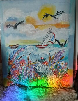 Tr&eacute;sor flamboyant du bord de mer