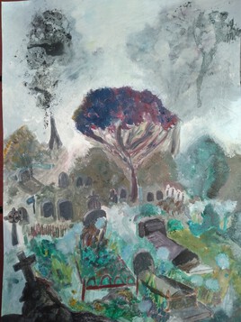 Vue du cimeti&egrave;re