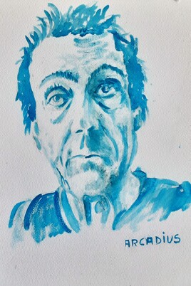 Autoportrait  en bleu