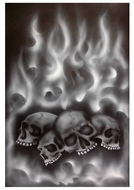 Skulls fire