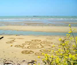 Sand art Asnelles N°1