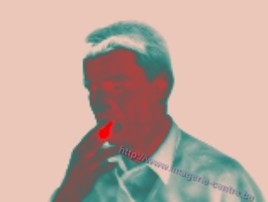 Image thermographique d'un fumeur