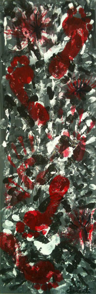 pieds et mains li&eacute;s