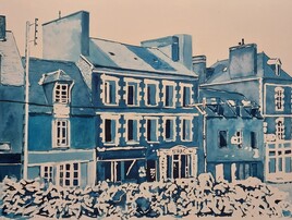 Rennes, rue Saint Malo. "La démolition"