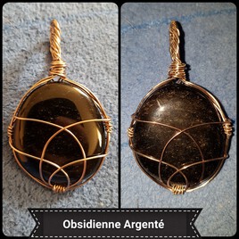 Obsidienne Argenté