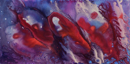 Peinture abstraite à la peinture acrylique : Crustosis