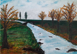 "Automne au bord de la rivi&egrave;re"