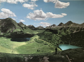 Passage d'un col dans les Alpes