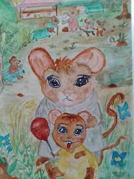 Promenade avec bebe souris