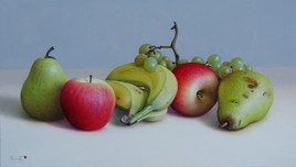 Les fruits en ligne (24 x 41 cm) 6M
