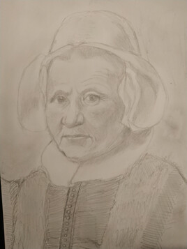 Portrait Dame agée 17ème