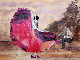 Danseuse flamenco série 1