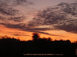 coucher de soleil..