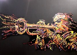 Trompettiste (60 x 80 x 3.5 cm)