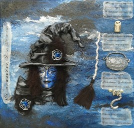Tableau masque : "Jolie sorcière"