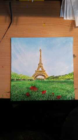 Tour Eiffel, acrylique
