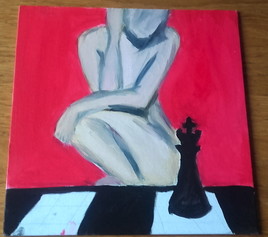 la dame aux échecs et son roi