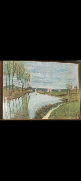 La seine a Argenteuil d'apr&egrave;s Sisley