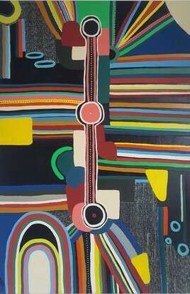 peinture d'inspiration aborig&egrave;ne