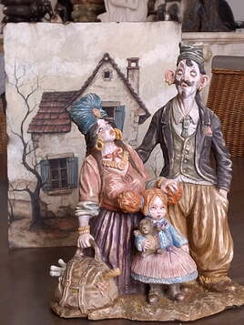 La famille avec son décors