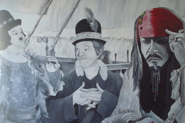 Les Improbables. "oliver hardy-stan laurel-Johnny Depp"