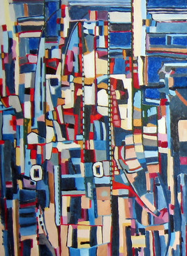 Le Pont - Tableau abstrait