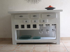 Table console de cuisine en carton