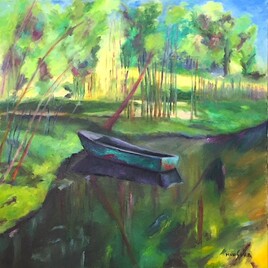 Barque &agrave; Giverny