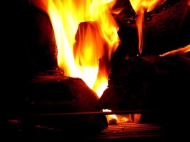 "Al calor del fuego"